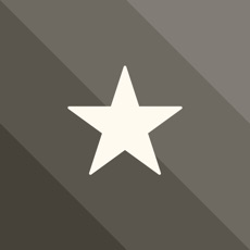 Reeder's icon is a 4-step gradient from northeast to southwest. It starts as a light grey, then a slightly darker grey, then grey, then a darker grey. On top of this background is a white star.